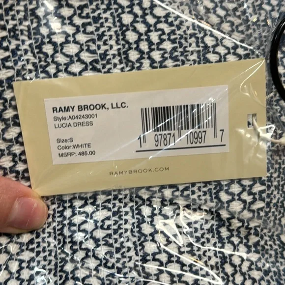 ✨Host Pick✨Ramy Brook Lucia Smocked Cotton Poplin Maxi Dress- Sz Small - Picture 7 of 7